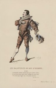 Galanteriene til hertugen av Ossonne, hertugen (farget gravering) av French School