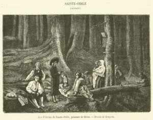 Pilegrimene fra Sainte-Odile (gravering) av French School