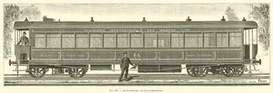 The Wagons-Lits, the Wagon-Restaurant (gravering) av French School