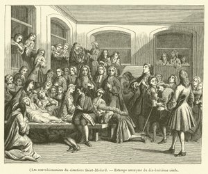 Kramper på Saint-Medard kirkegård (gravering) av French School