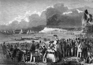 Regattaene til Le Havre i 1857. av French School