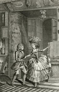 Libertinage - i "Historie dag for dag til en kvinne fra den franske republikken", Restif de La Bretonne (1734-1806), Genève 1791-1794. av French School