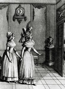Libertinage - i "Historie dag for dag til en kvinne fra den franske republikken", Restif de La Bretonne (1734-1806), Genève 1791-1794. av French School