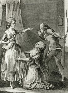 Libertinage - i "Historie dag for dag til en kvinne fra den franske republikken", Restif de La Bretonne (1734-1806), Genève 1791-1794. av French School