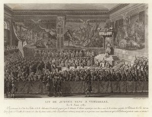 Lit de Justice holdt i Versailles av French School
