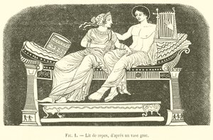 Daybed (gravering) av French School