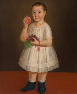 Liten pike med frukt, ca. 1840 av French School