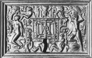 Lås med monogrammet til Anne de Montmorency (1493-1567) (jern) av French School