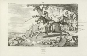 Lothair av Frankrike leder hæren sin i et angrep på det hellige romerske keiserens palass i Aachen, 978