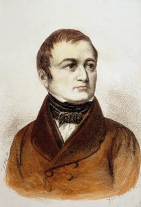 Louis Adolphe Thiers (farget gravering) av French School