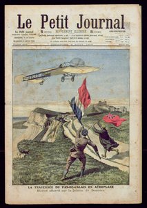 Louis Bleriot (1872-1936) lander ved Dover, fra 