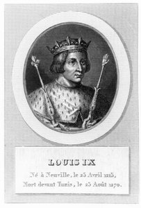 Louis IX (Saint-Louis) (gravering) av French School