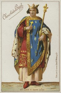 Louis IX, St. Louis av French School