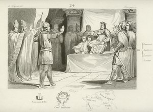 Louis I, kongen av frankerne og den hellige romerske keiseren av French School