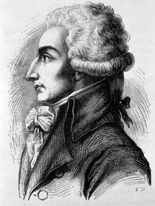Louis Michel Lepeletier, Marquis de Saint-Fargeau (Saint Fargeau), fransk politiker (1760-1793) - i "" The History of France"" av Henri Martin av French School