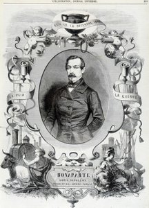 Louis Napoleon Bonaparte (Louis-Napoleon III), president i Den franske republikk - Ill. av French School