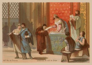 Louis VI av Frankrike, kalt den fete (1081-1137) av French School
