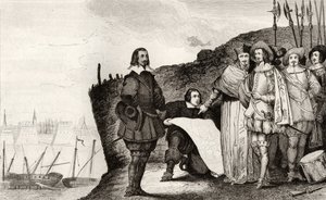 Louis XIII (1602-43) ved beleiringen av La Rochelle i oktober 1628, fra 