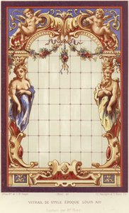 Farget glass i Louis XIII-stil av French School
