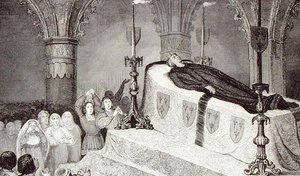 Ludvig XII (1462-1515) Folkets far på begravelsesbåren hans fra 