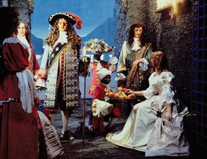 Louis XIV (1638-1715) i Versailles (voks) av French School