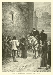 Louis XI og Burgesses venter på nyheter av French School