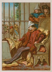 Louis XI på Plessis Les Tours av French School