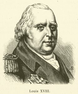 Louis XVIII (gravering) av French School