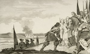 Louis XV (1710-74) i slaget ved Fontenoi i 1745, fra 