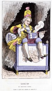 Louis XV - i "" History of France Tintamarresque"" av Touchatout av French School