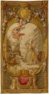 Louis XV Gobelins billedvev fra serien "Scenes d"Opera, de Tragedie et de Comedie", fra den andre vevingen fra 1761-64 av French School