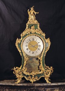 Klokke i Louis XV-stil overvunnet av en kinesisk mann (ormolu)