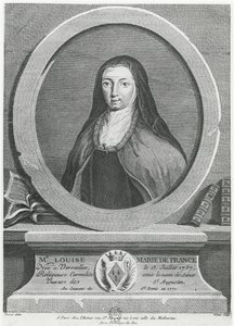 Louise-Marie av Frankrike (gravering) av French School