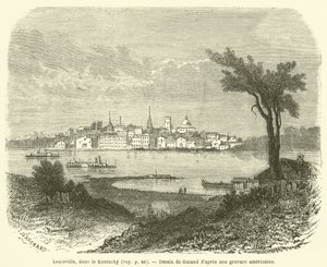 Louisville, Kentucky (gravering) av French School