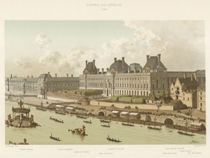 Louvre under Louis XV, 1739 av French School