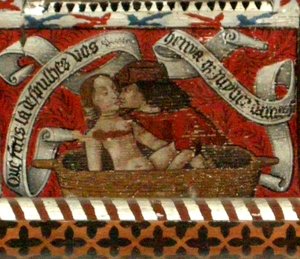 Lovers, panel av abbottens tak av French School