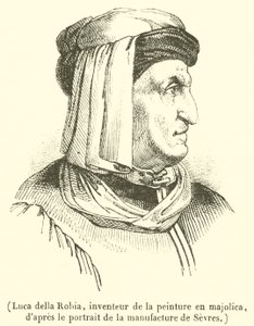 Luca della Robia, oppfinner av majolikamaleri (gravering) av French School