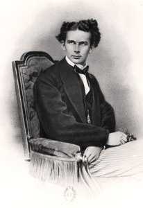 Ludwig II (1845-86) av Bayern, ca. 1870 av French School