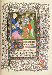 MS.McClean.80.f69r Adoration of the Magi, French Horae av French School