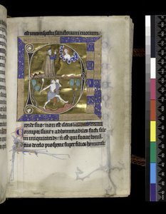 MS 300 f.57r, David ber til Gud av French School