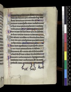 MS 300 f.68r, folio fra Psalter and Hours of Isabella of France, Paris, ca. 1265-70 av French School