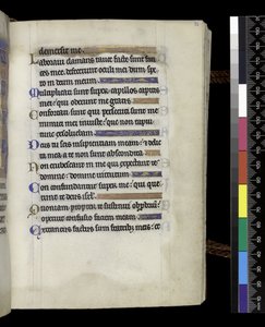 MS 300 f.71r, fra Psalter and Hours of Isabella of France, Paris, ca. 1265-70 (penn og blekk og tempera på pergament) av French School