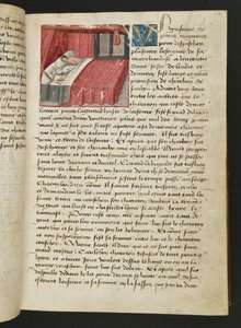 MS Hunter 252 018r-side fra Hundred New News, ca. 1461-62 av French School