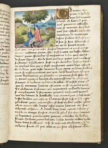 MS Hunter 252 026r Side fra Hundred New News, ca. 1461-62 av French School