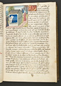 MS Hunter 252 030r-side fra Hundred New News, ca. 1461-62 av French School