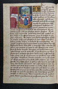 MS Hunter 252 042v Side fra Hundred New News, ca. 1461-62 av French School