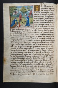 MS Hunter 252 051v Side fra Hundred New News, ca. 1461-62 av French School