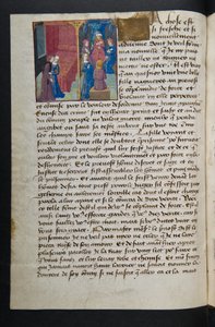 MS Hunter 252 053v Side fra Hundred New News, ca. 1461-62 av French School
