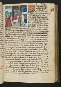 MS Hunter 252 066r-side fra Hundred New News, ca. 1461-62 av French School