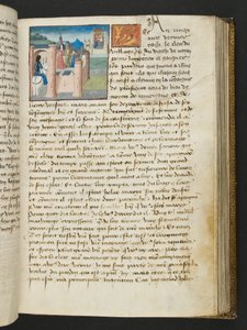 MS Hunter 252 101r-side fra Hundred New News, ca. 1461-62 av French School